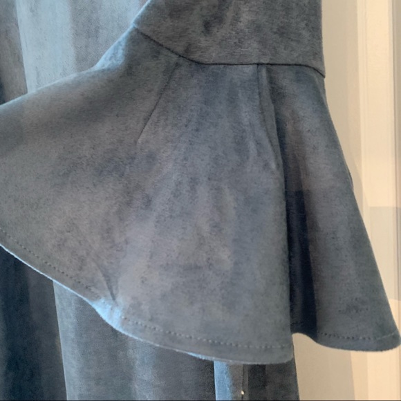 💞3 for $50💞BCBGMAXAZRIA Faux Suede Dress Blue size M - Picture 11 of 11